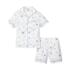 Blue and White Pajama Set